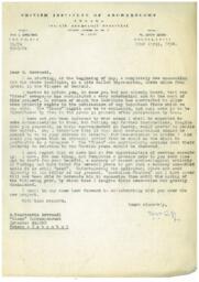 Letter from Seton Lloyd to M. Konstantin Mavroudi regarding publishing updates on Beycesultan as a special Times Correspondent
